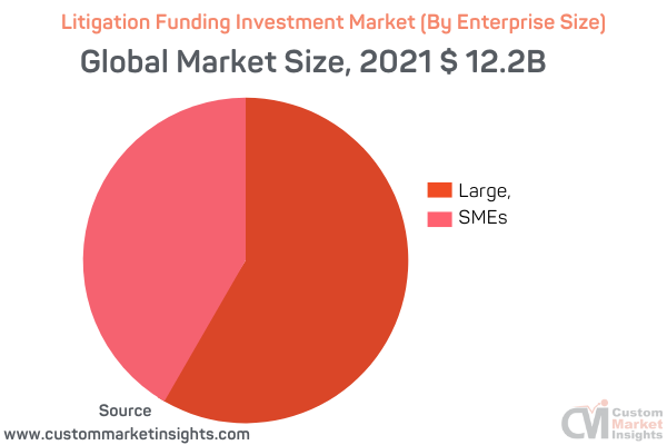 Litigation Funding Investment Market (By Enterprise Size)