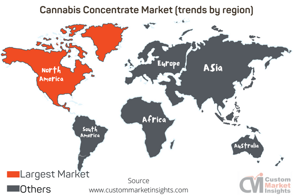 Cannabis Concentrate Market (trends by region)