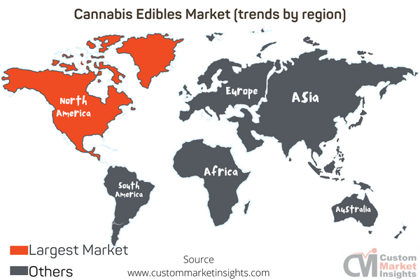 Cannabis Edibles Market (trends by region)