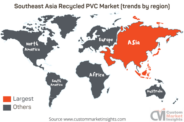 Southeast Asia Recycled PVC Market (trends by region)