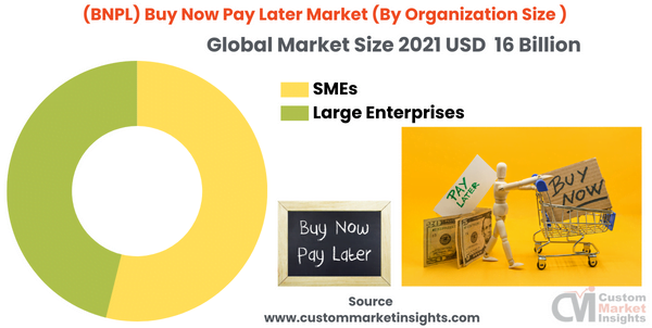 (BNPL) Buy Now Pay Later Market (By Organization Size )