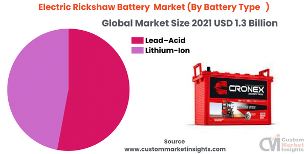 Electric Rickshaw Battery Market (By Battery Type )