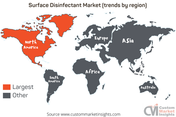 Surface Disinfectant Market (trends by region)